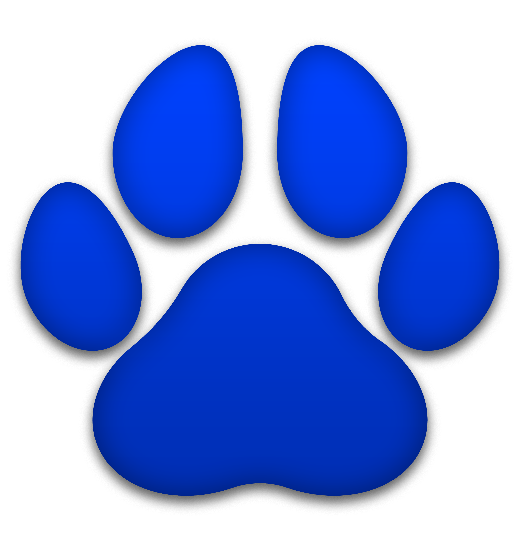 Blue paw